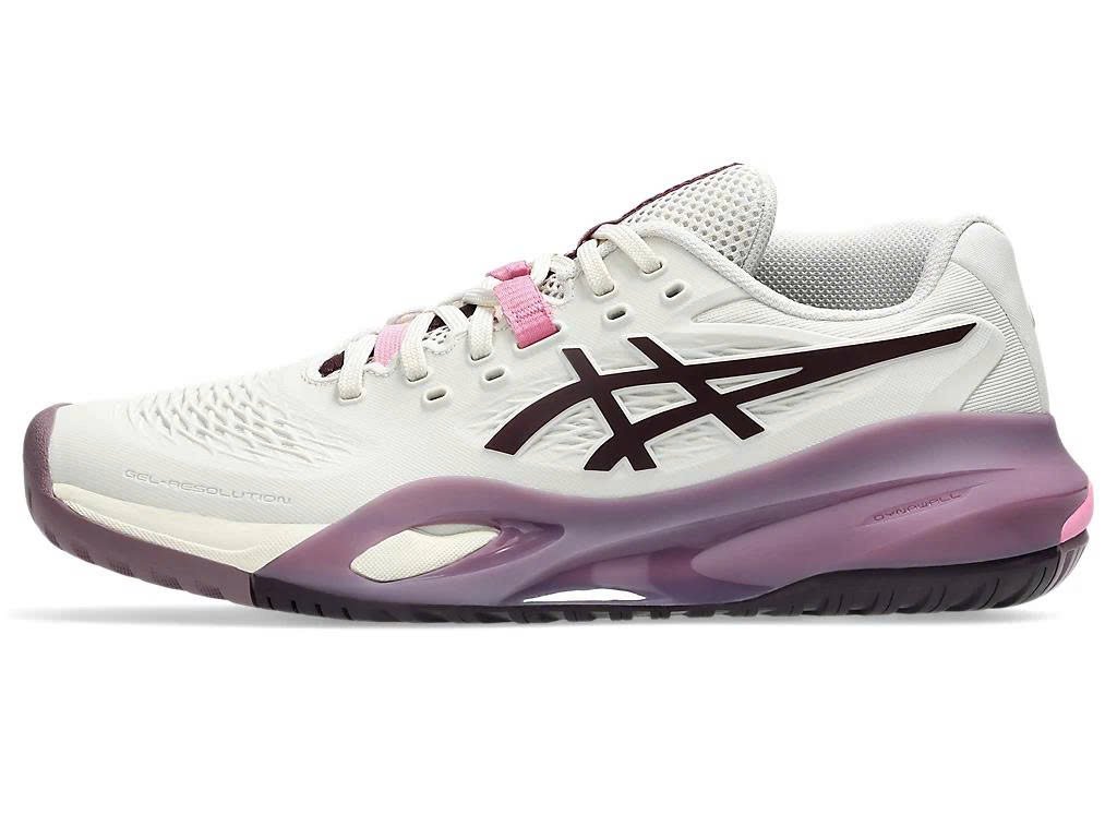 Giày Tennis/Pickleball Nữ Asics GEL-RESOLUTION X SOFT OAT/DARK AUBERGINE