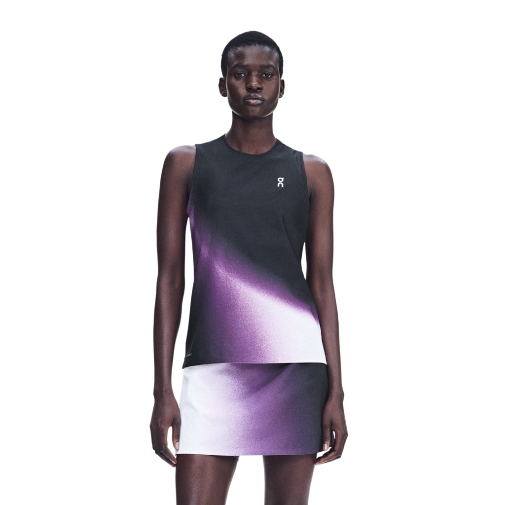Áo ba lỗ thể thao Nữ On Running Court Tank Swing Black | Cassis